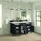 James Martin Vanities 60'' Double Vanity, Black Onyx w/ 3 CM Lime Delight Quartz Top 424-V60D-BKO-3LDL - alternate 6